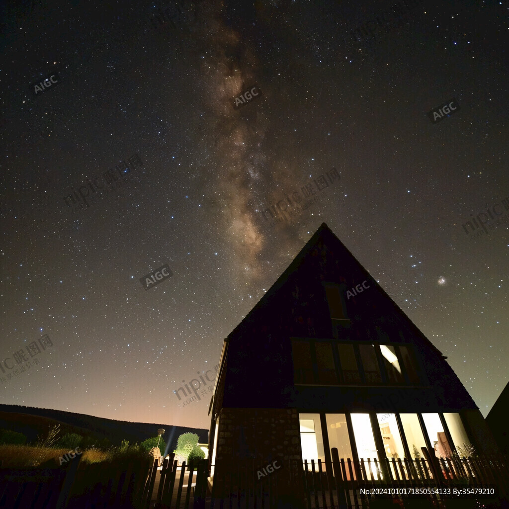 木屋星空