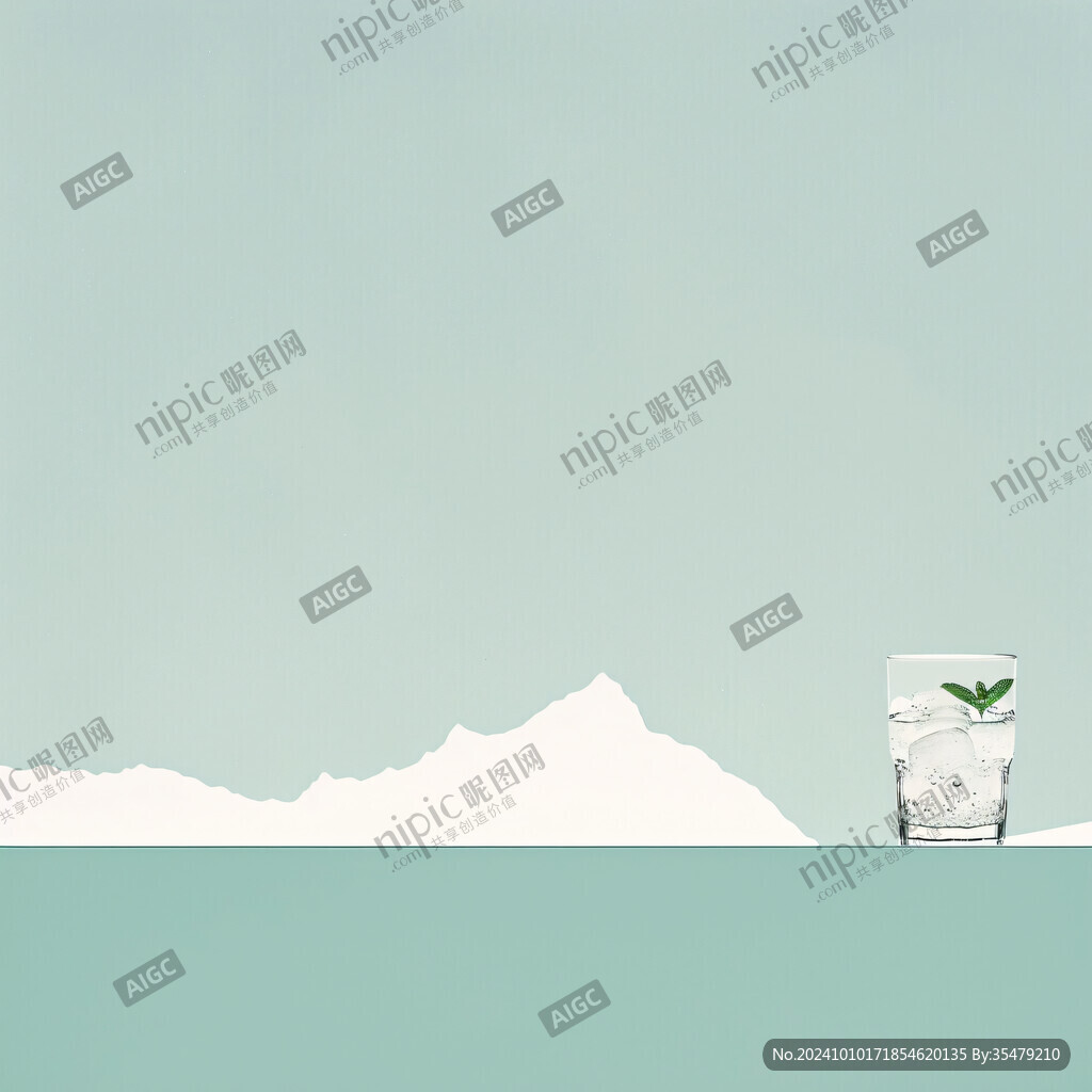 綠植背景飲料背景