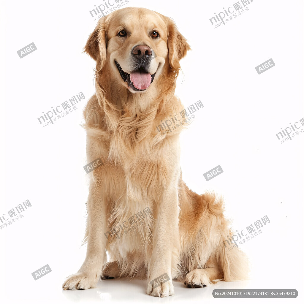 金毛犬寵物狗素材