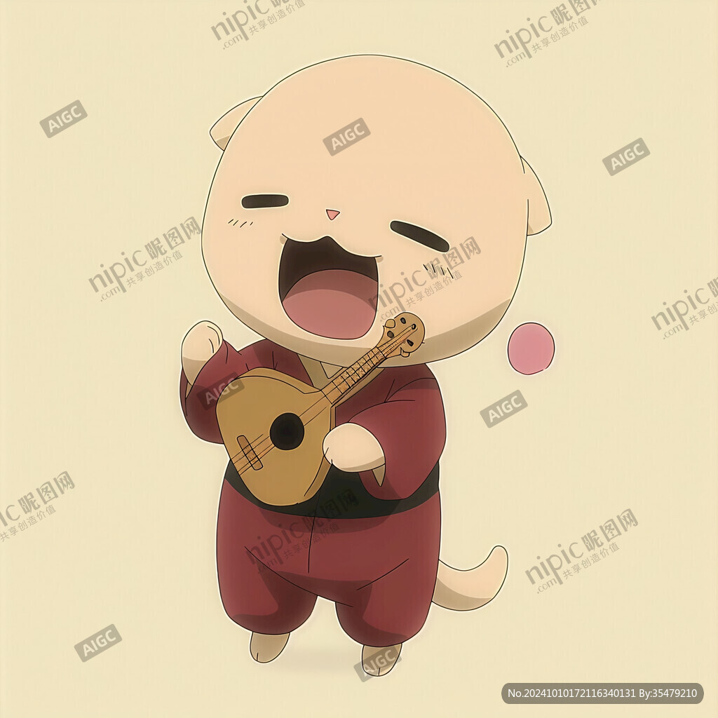 少兒歌唱插畫