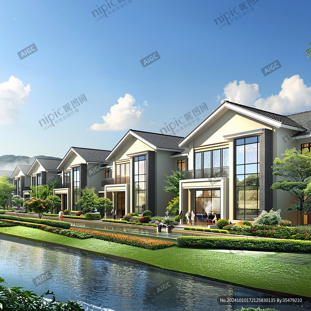 新農村建設新中式建筑