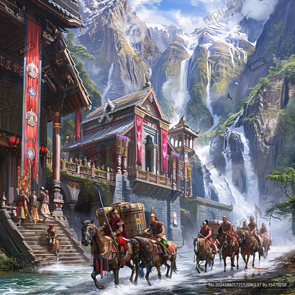 古代商旅場景