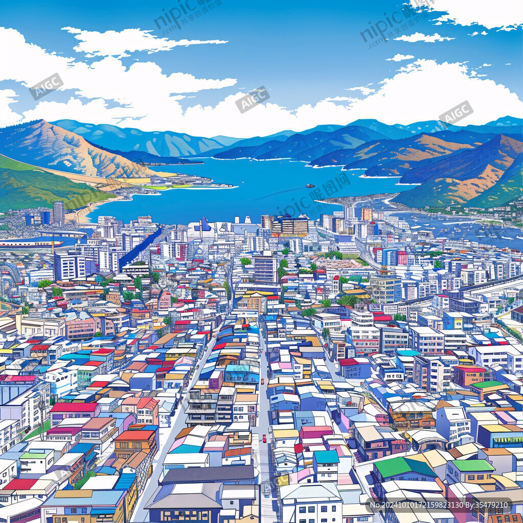 釜山插畫