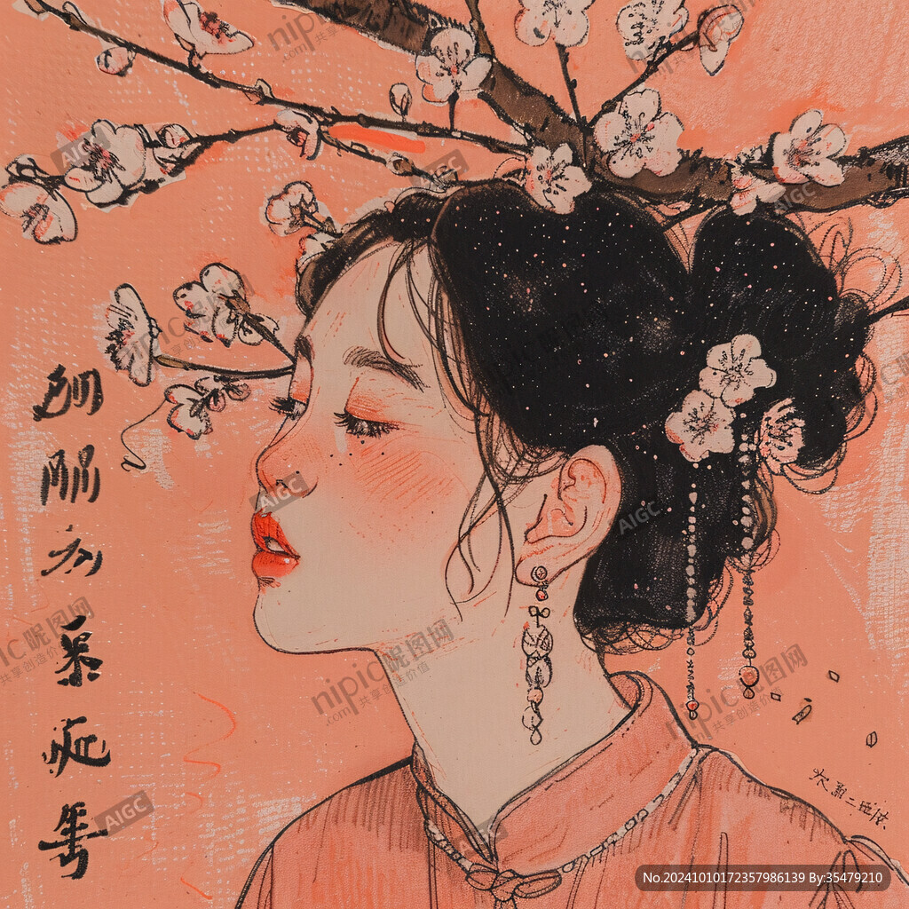 國風水蜜桃的女人