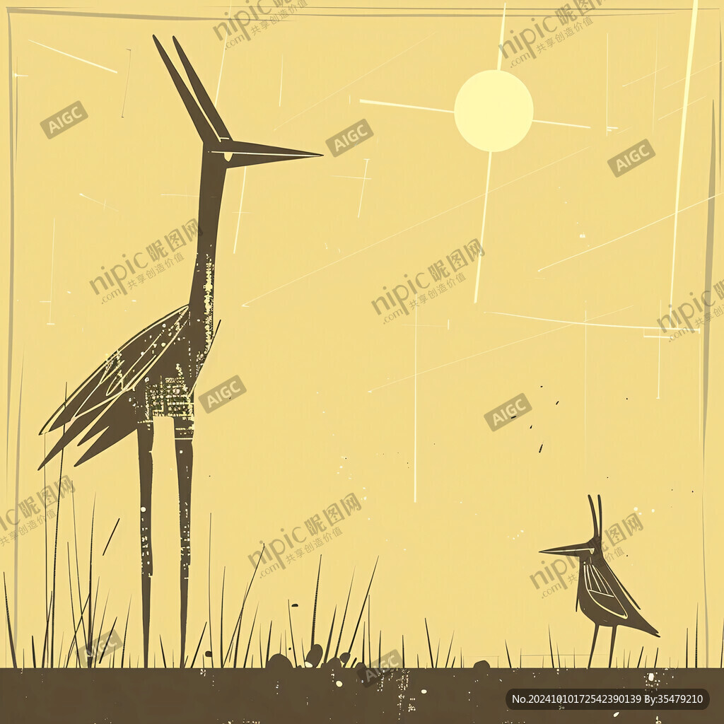 風力發電插畫