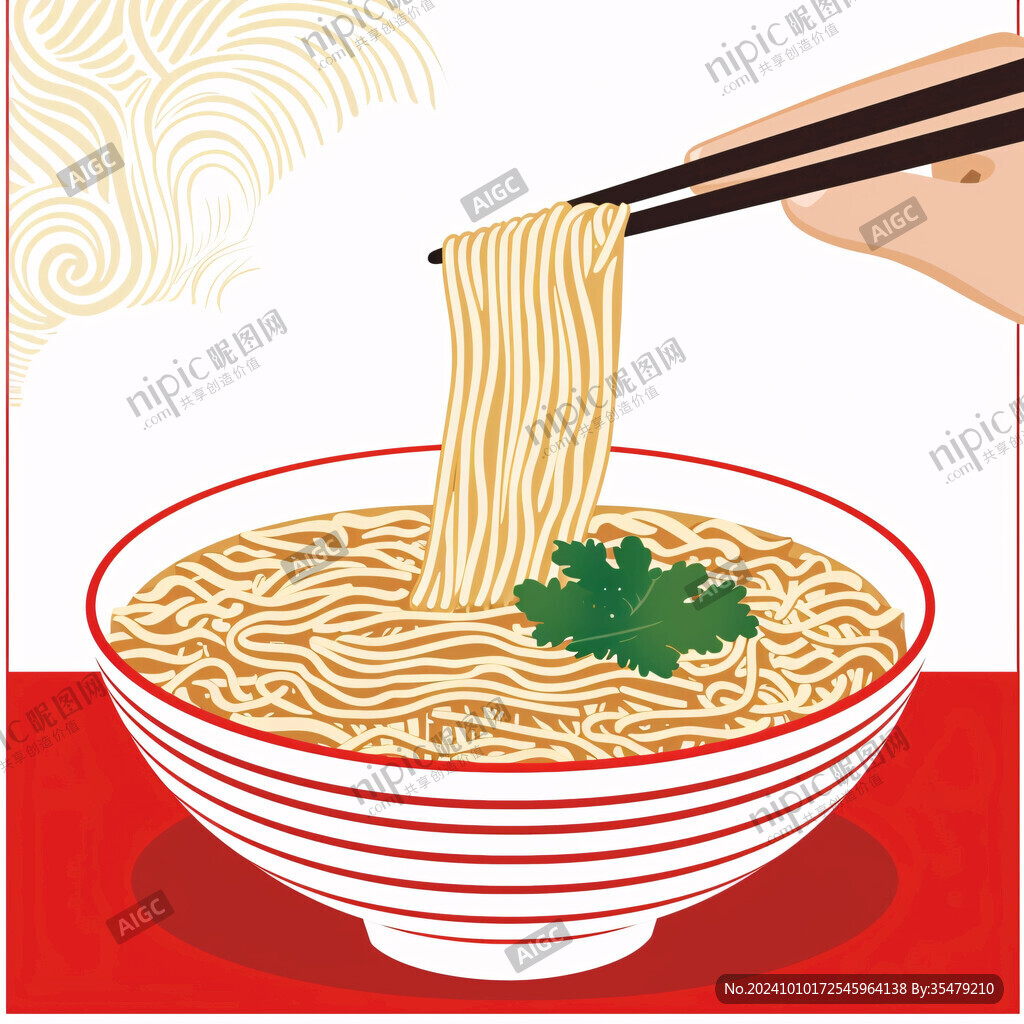 排骨面插畫