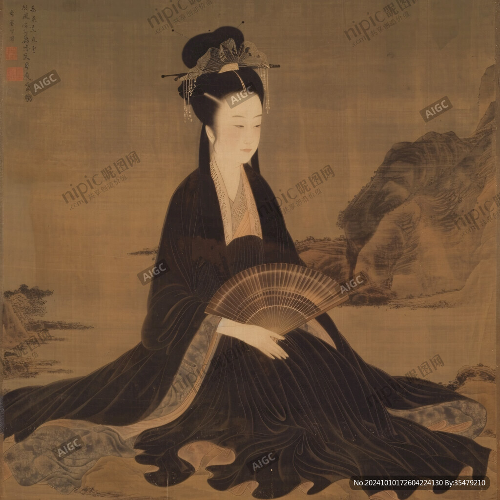 吹排簫伎壁畫