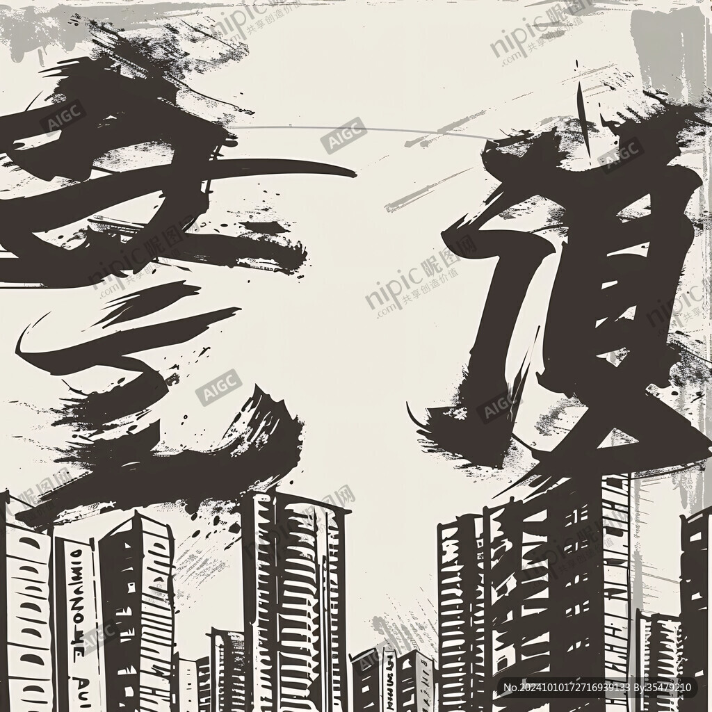 衡字文字底紋背景