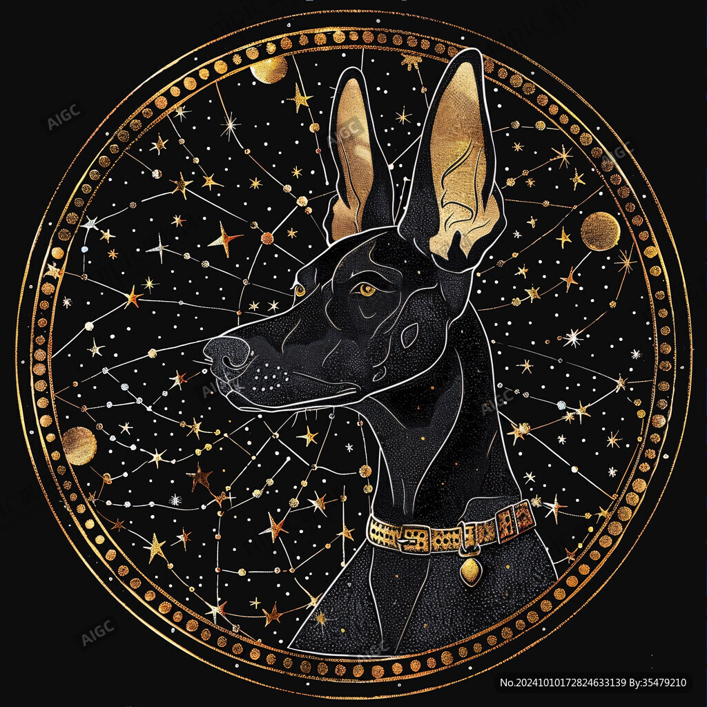 動物星空圖案