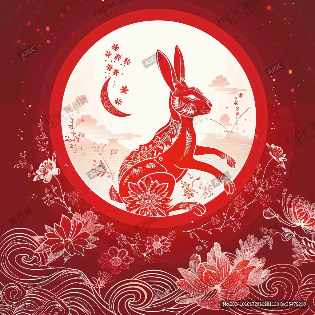 兔年國潮中秋節(jié)