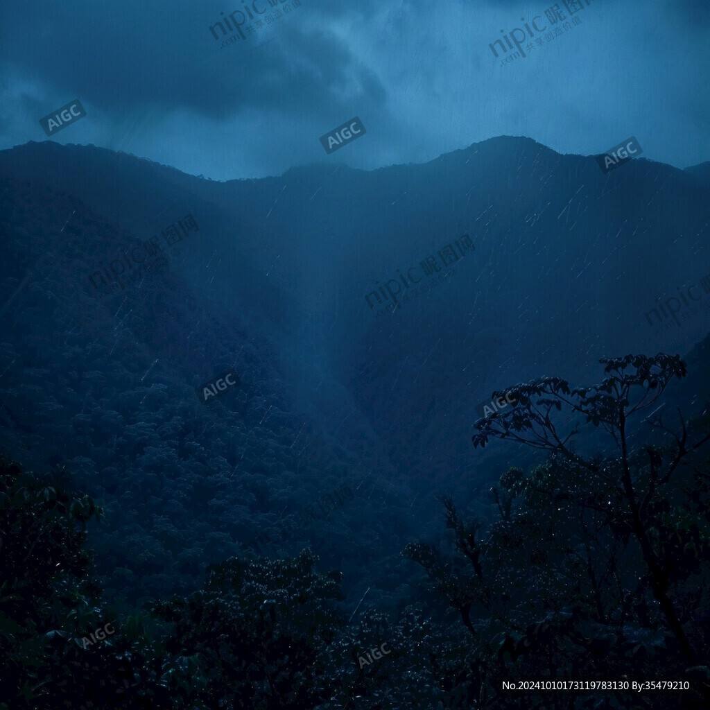 云彩大山森林