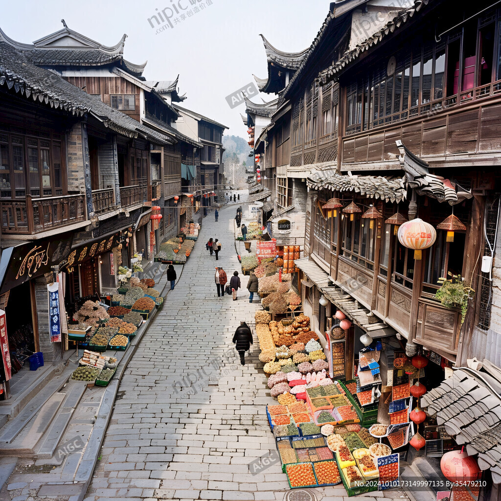青巖古鎮(zhèn)商業(yè)街
