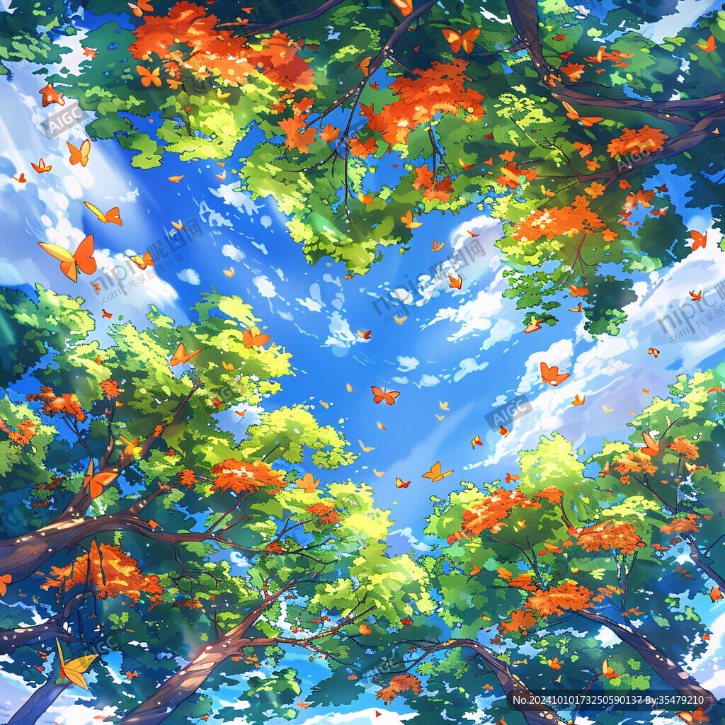 梧桐插畫