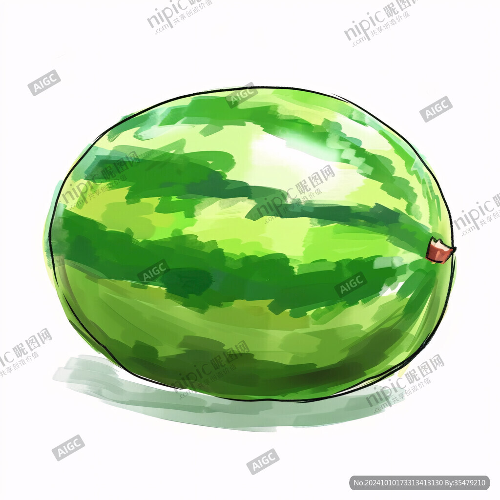 畫西瓜素材