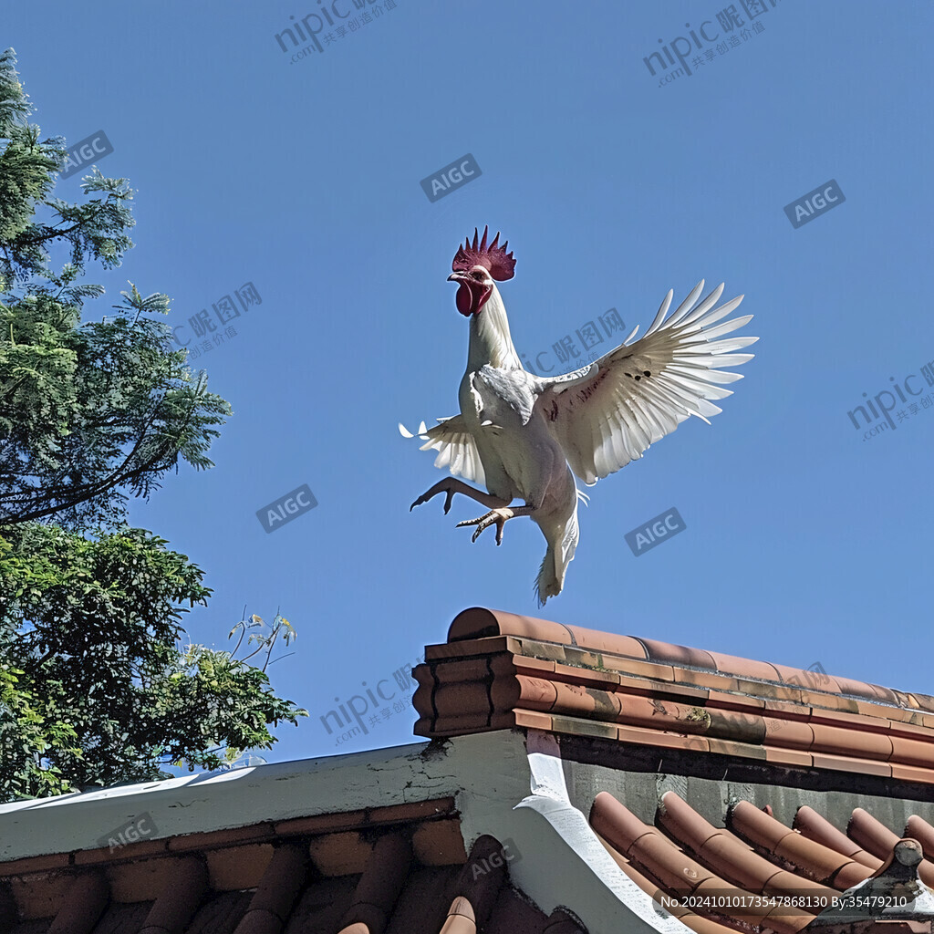 仰拍朱鹮