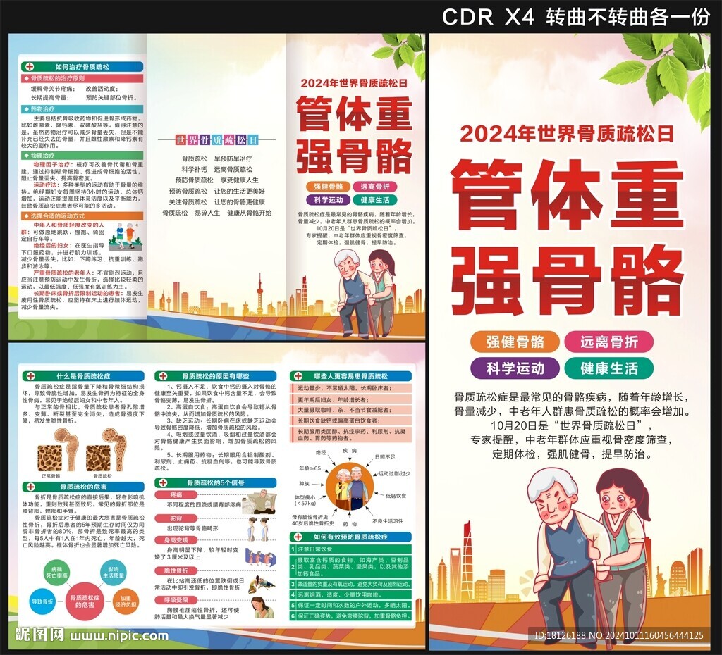 世界骨質疏松日三折頁