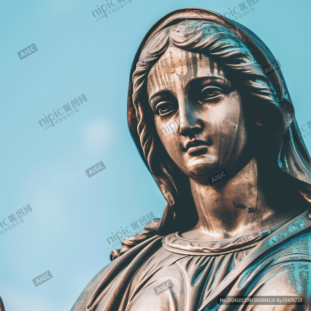 女獻納者頭像雕塑