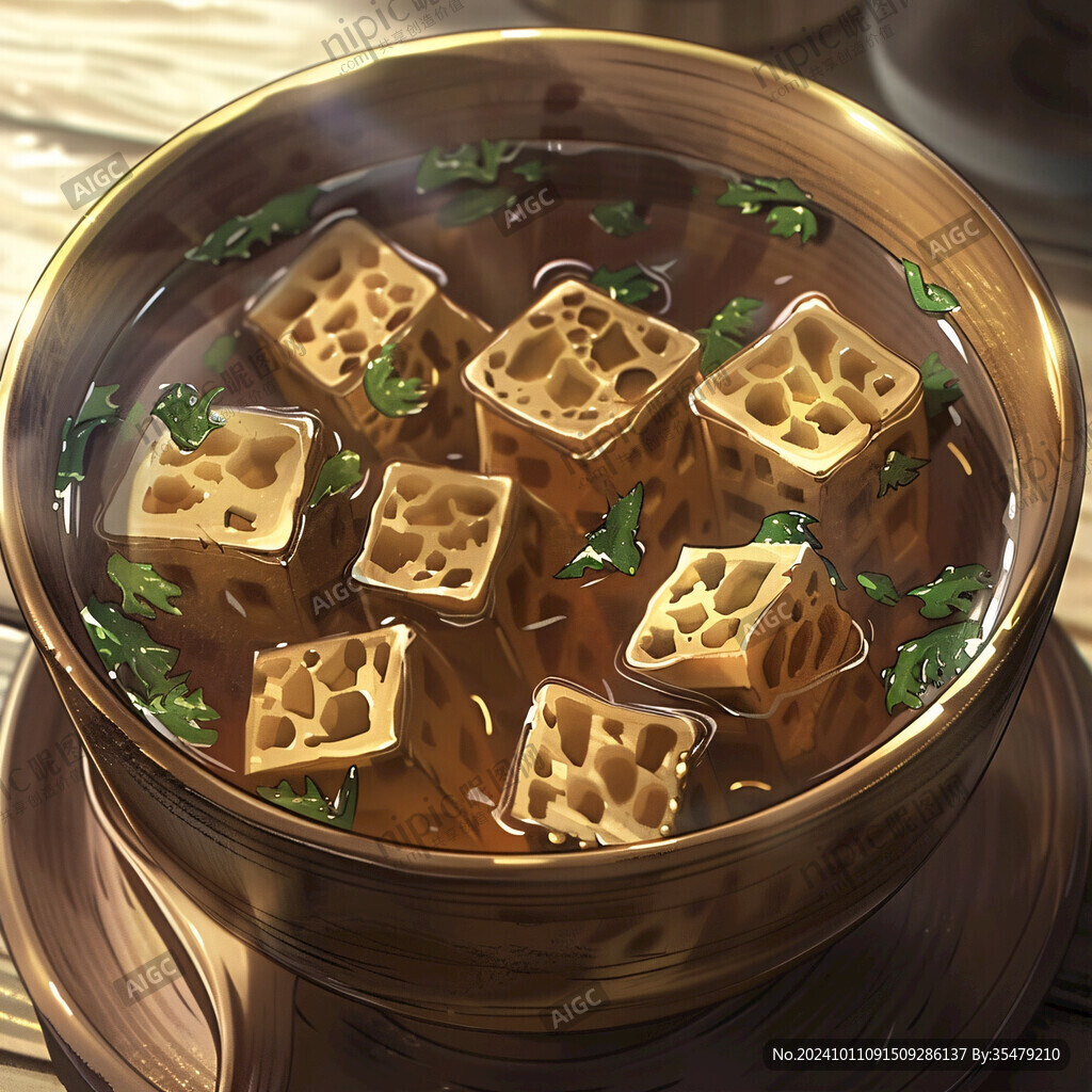 豆泡兒湯插畫