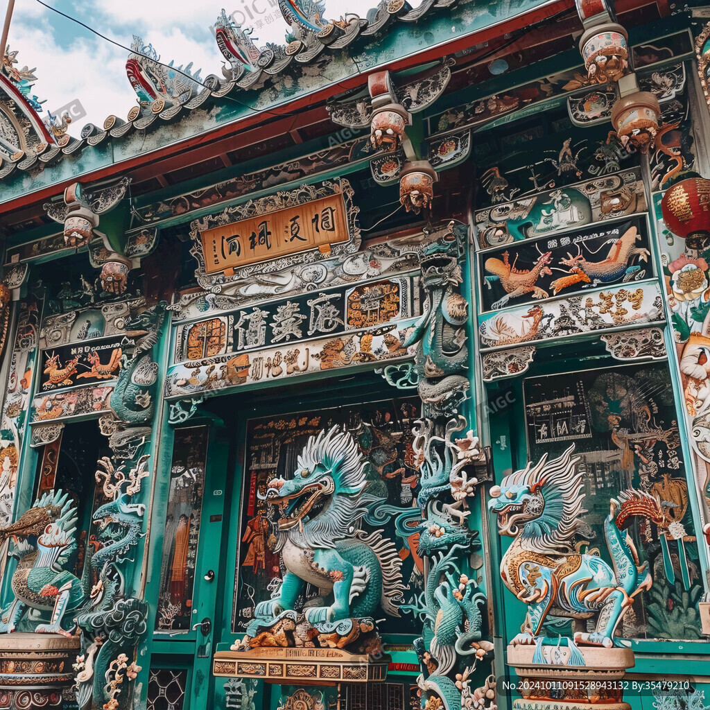 唐人街龍尾古廟