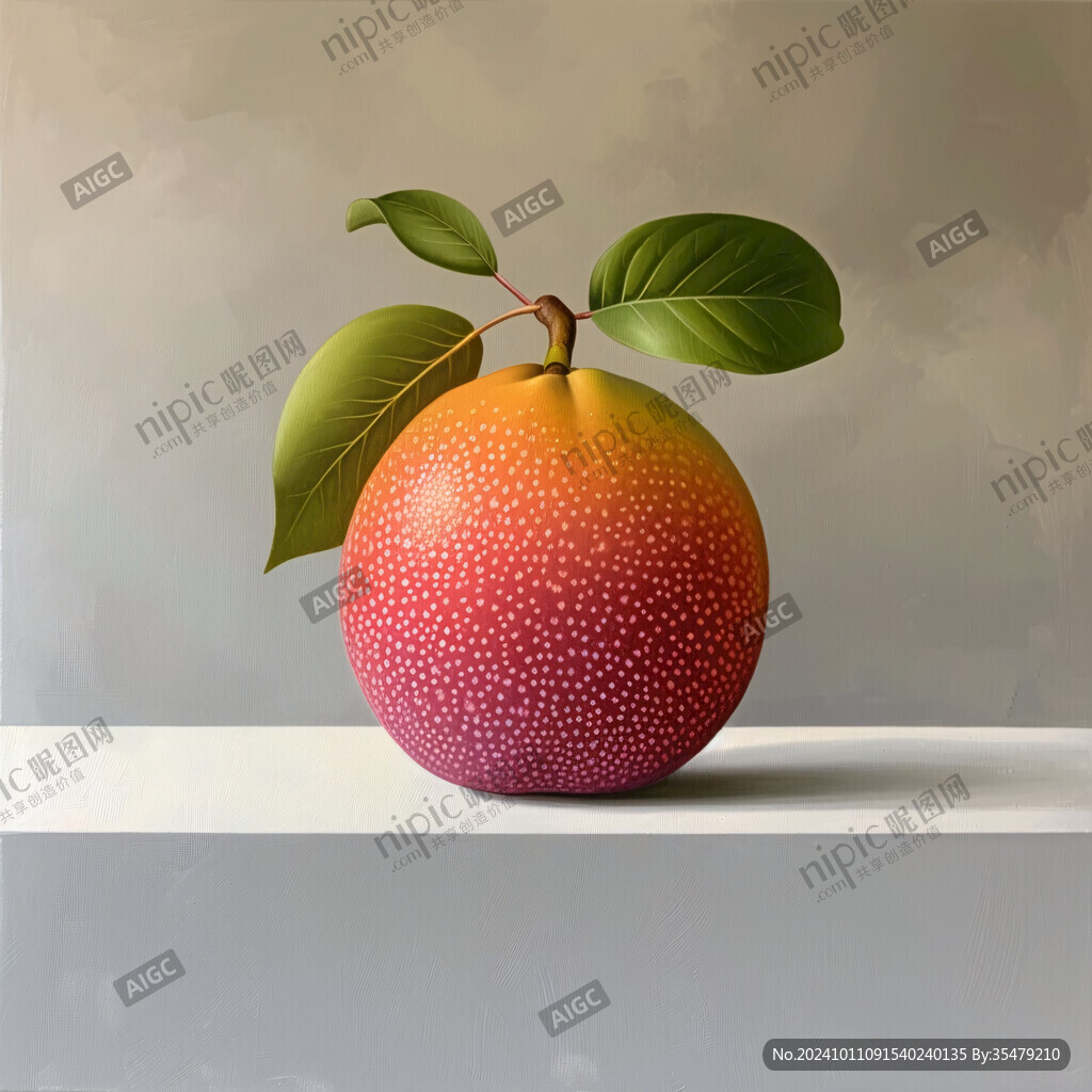 墻繪桔子