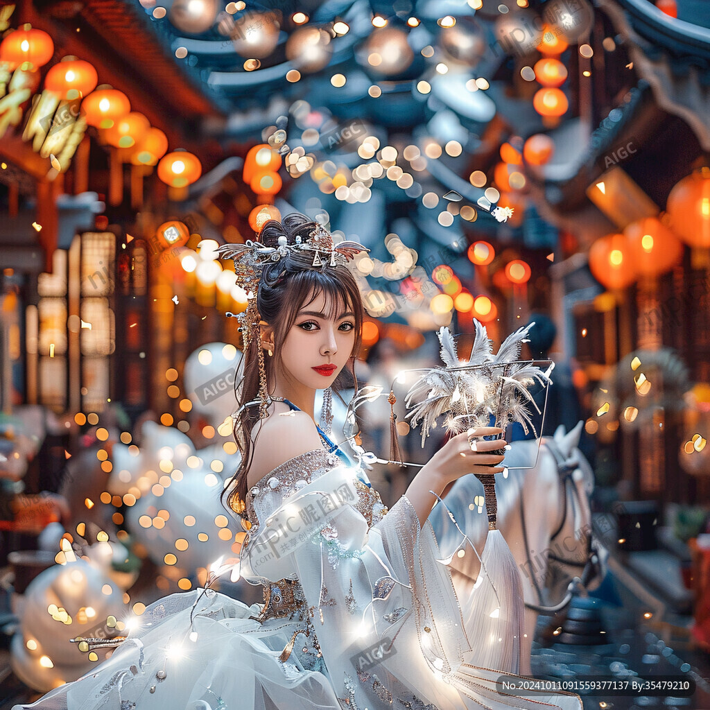 美陳漢服女孩