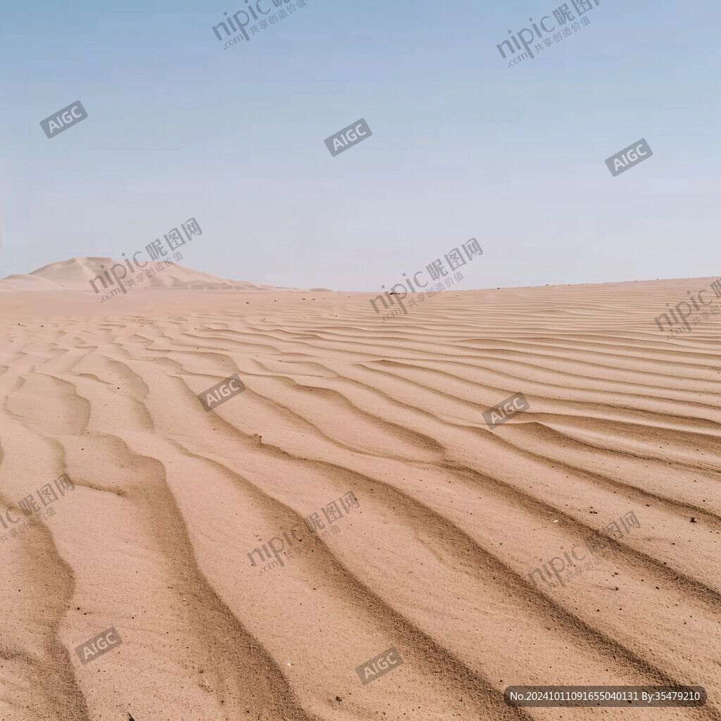 綿延沙丘沙漠曲線