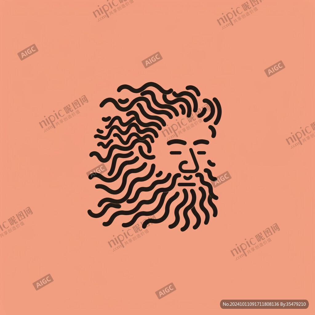 老人頭像logo設(shè)計(jì)