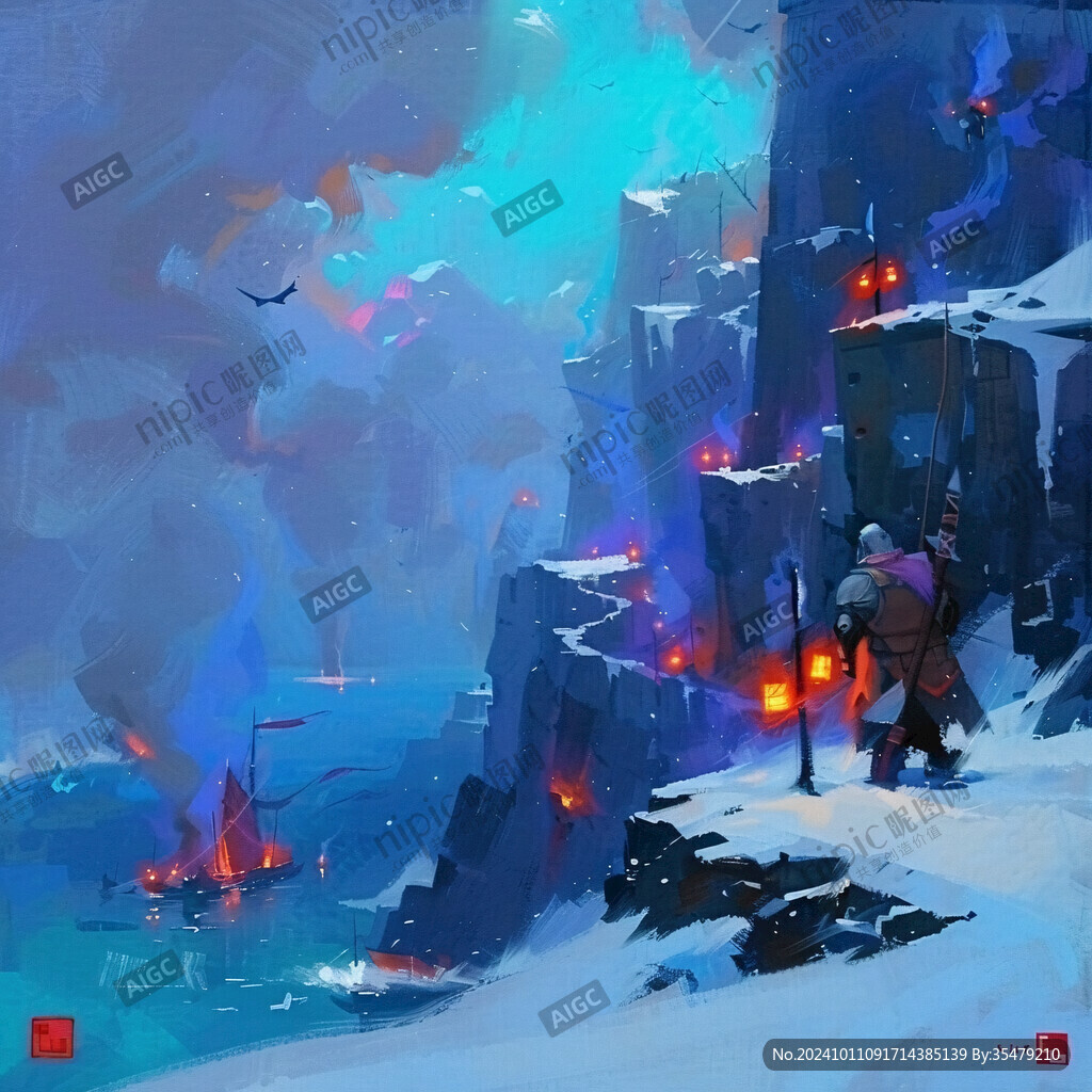 魔幻場景插畫
