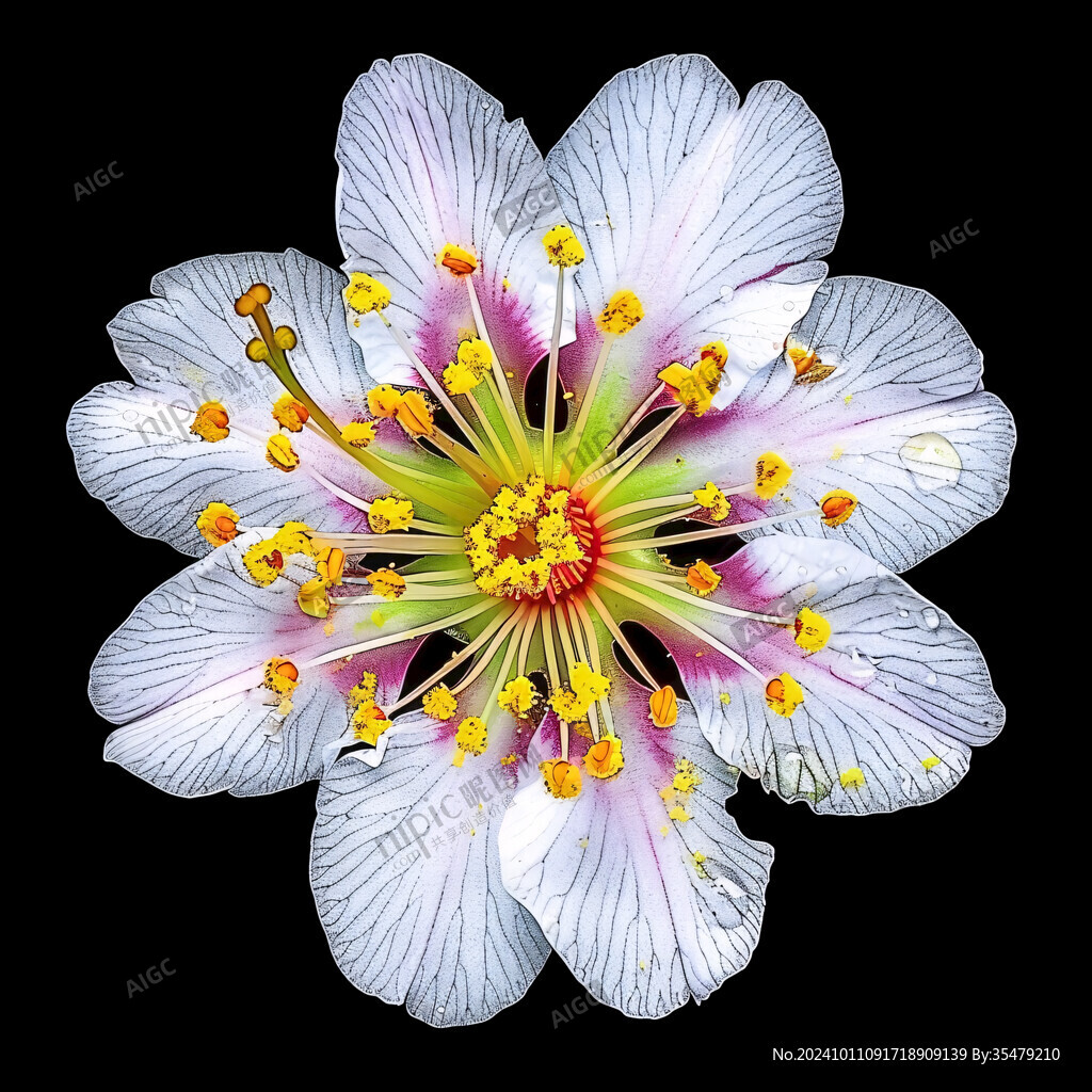花卉裝飾畫分形花