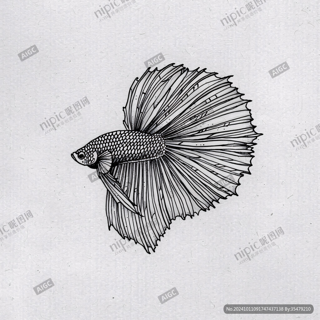 線(xiàn)描小魚(yú)