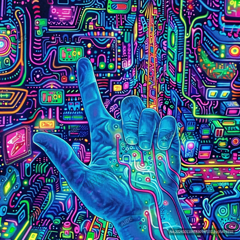 未來科技插畫