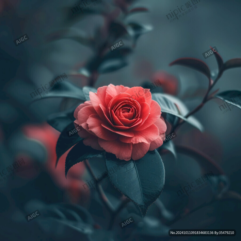 夢幻紅茶花