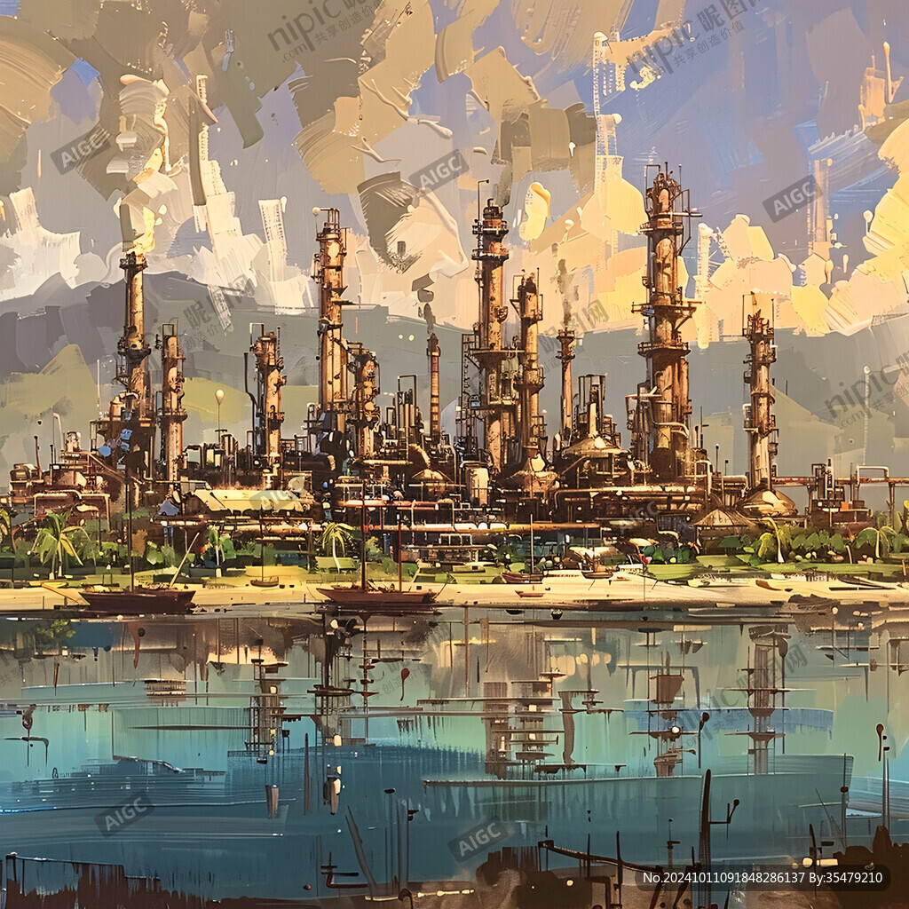 石化廠素材