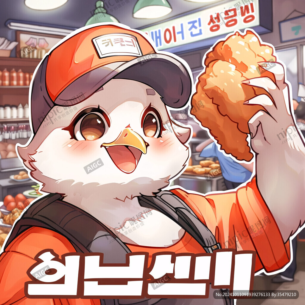 炸雞高手插畫