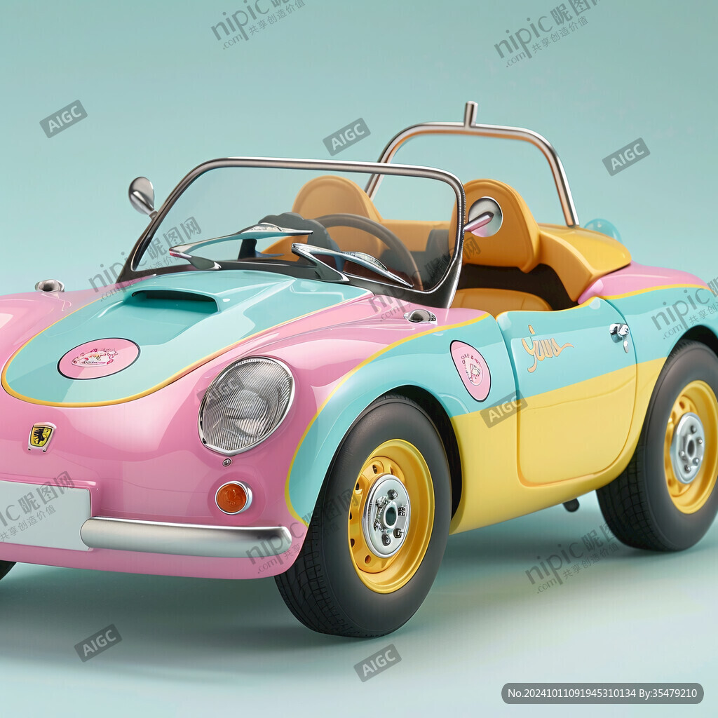兒童主題汽車插畫