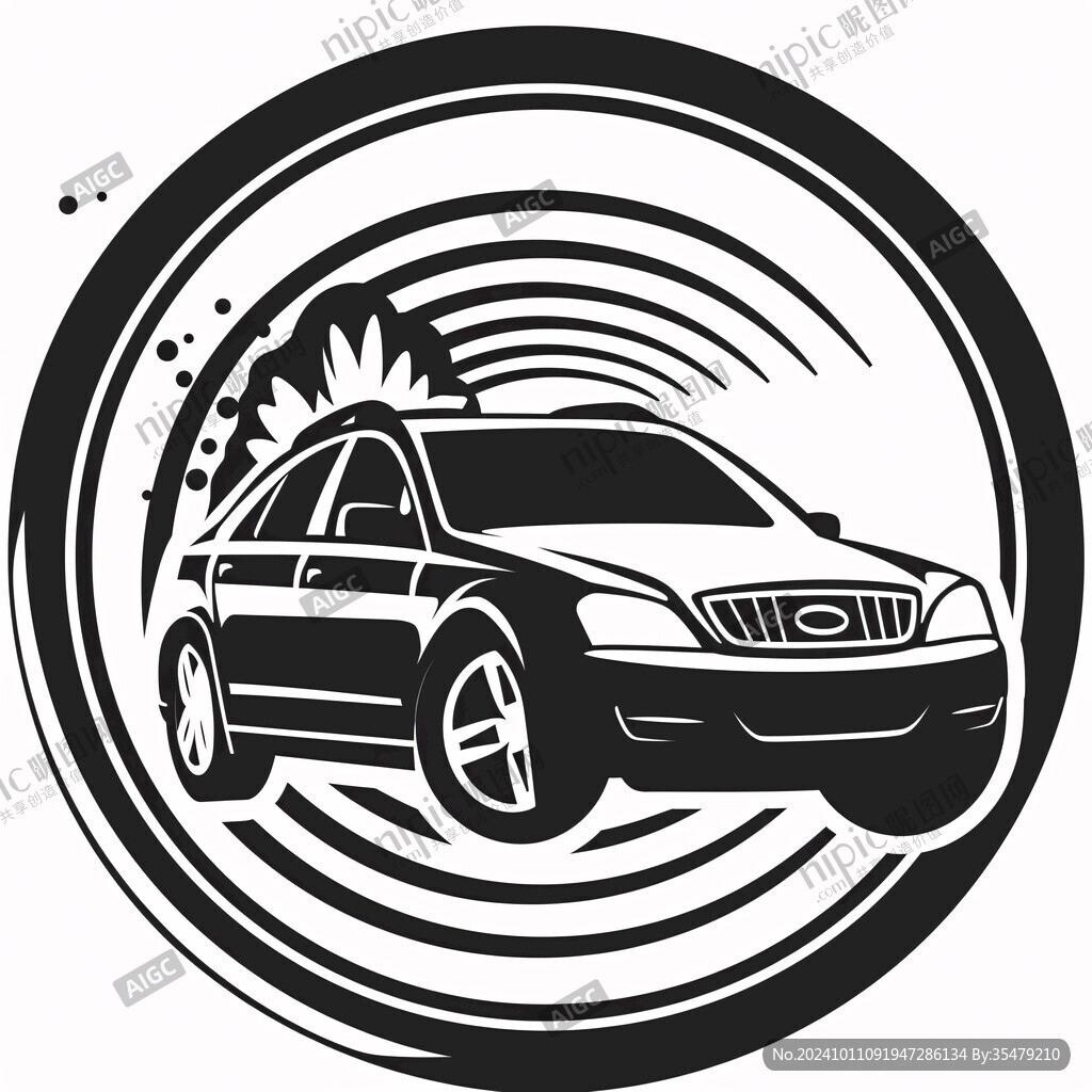 動感曲線線條素材汽車