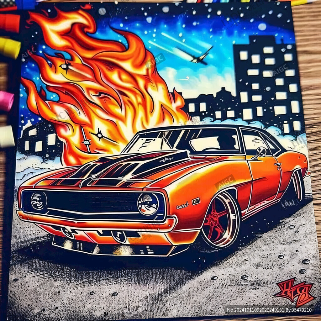 汽車(chē)立體畫(huà)