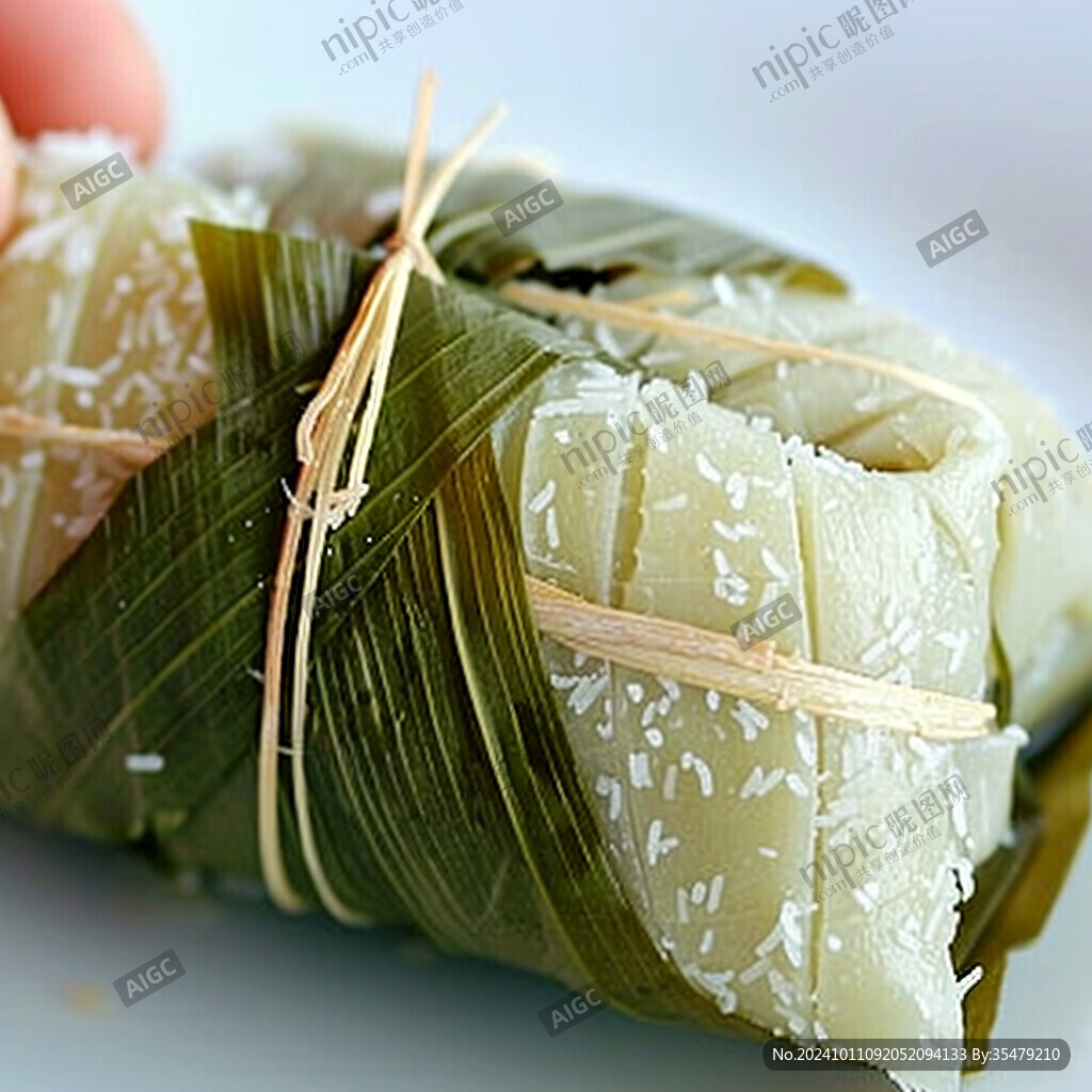 粽葉包裹糯米