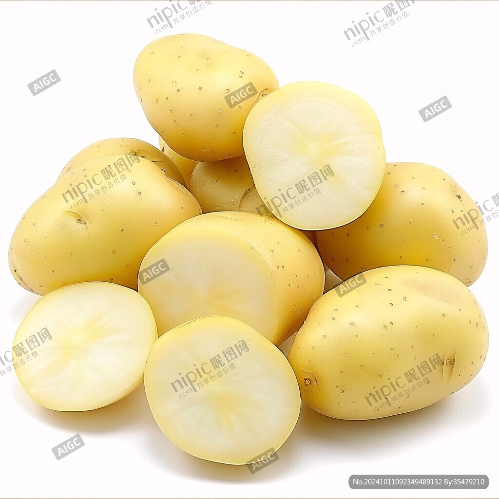 食物原料土豆橫切面