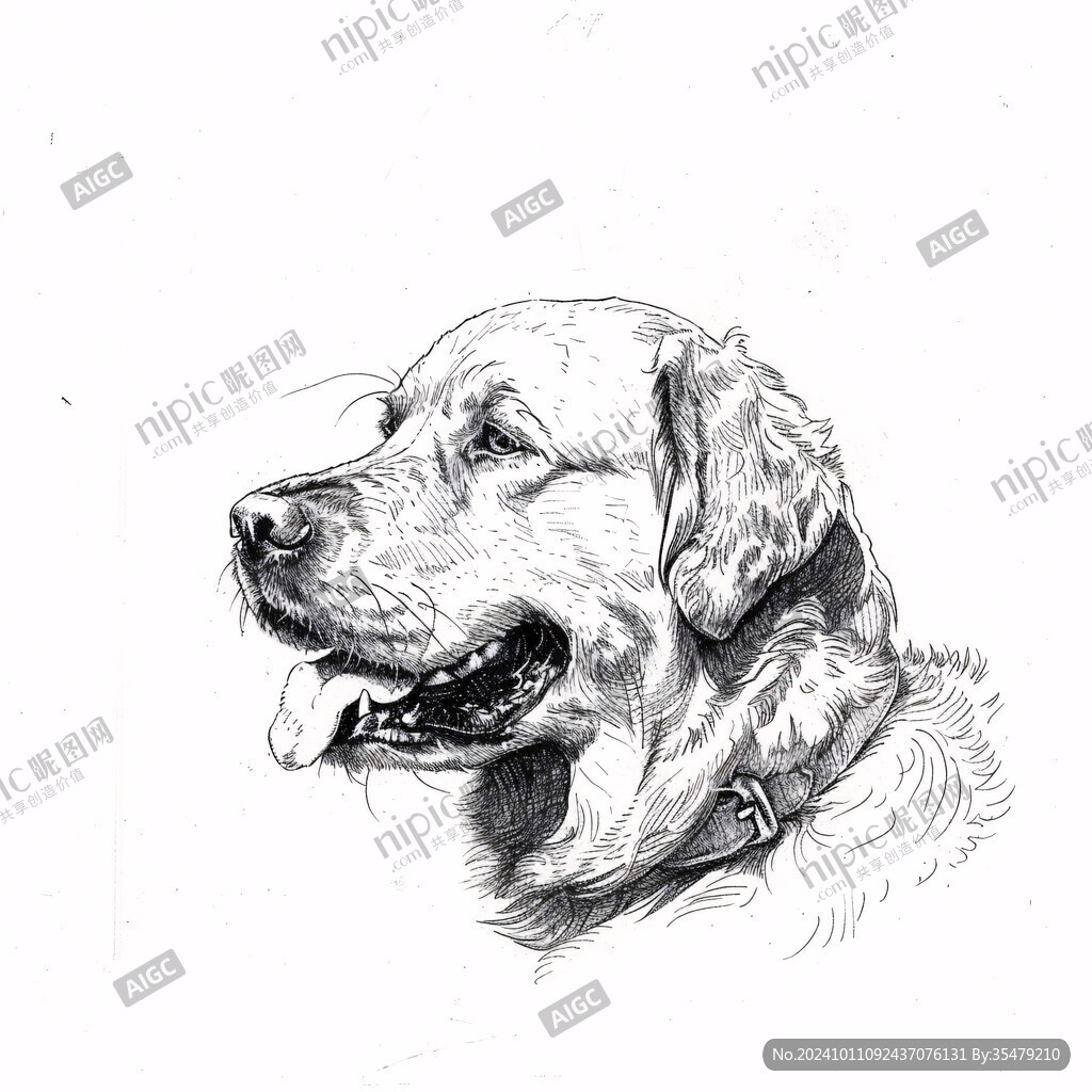 拉布拉多插畫