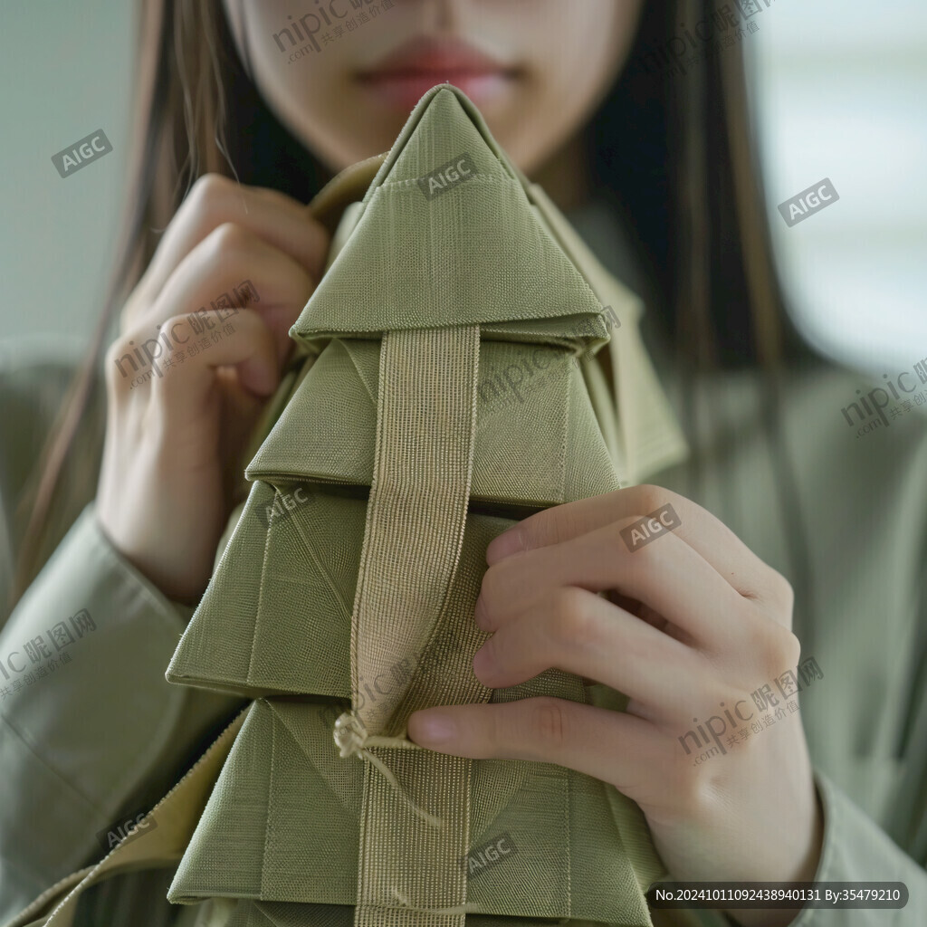 拿粽子的女孩