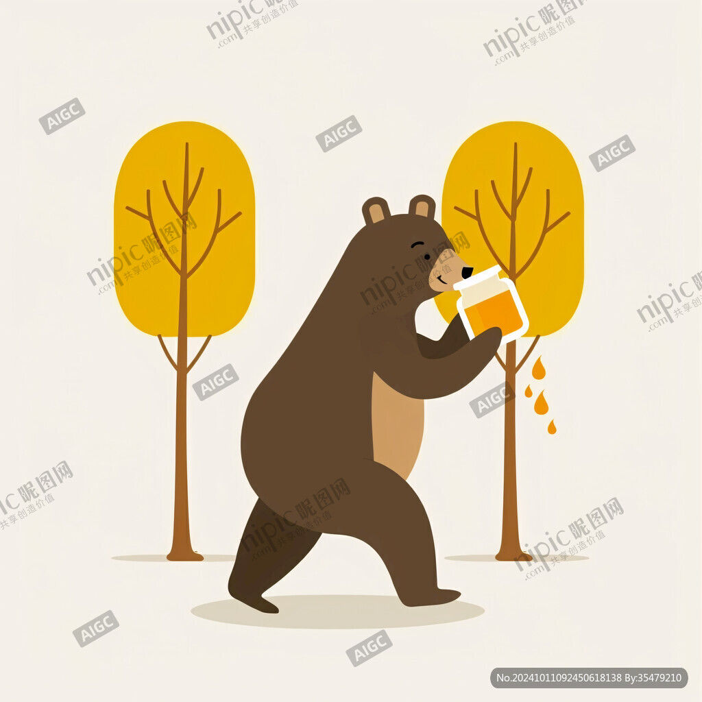 趣味樹熊插畫