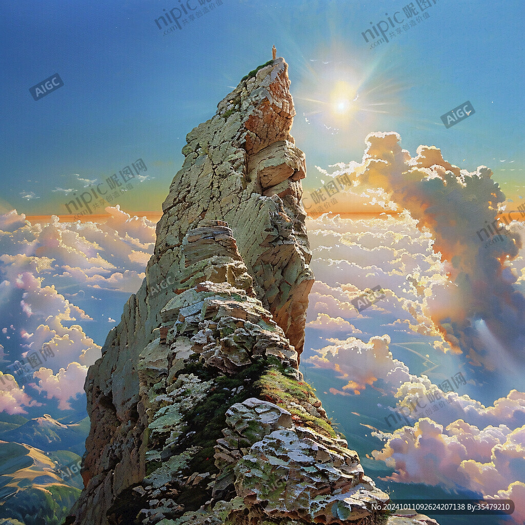 險峻奇石山峰奇峰