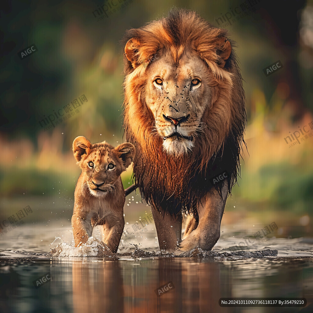 獅子子母子