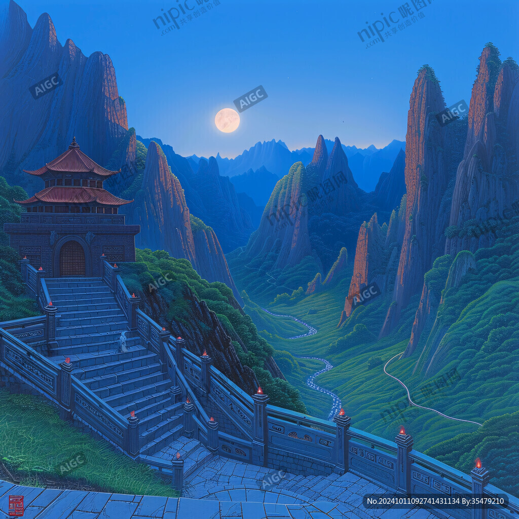 太姥山插畫