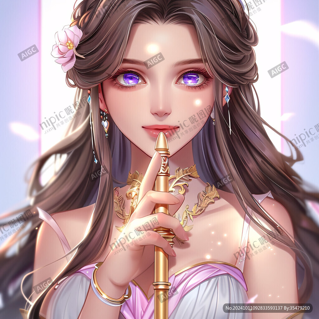 數(shù)字美女插畫