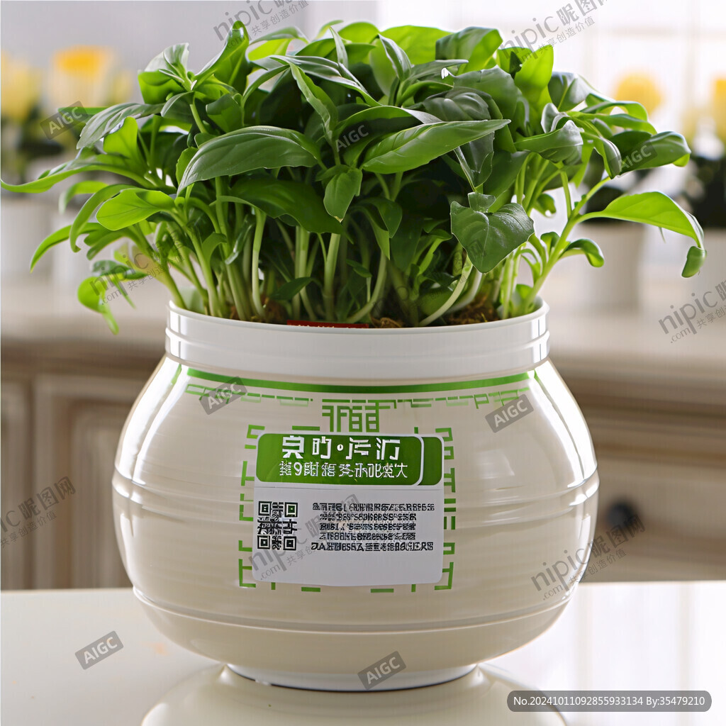 韭菜花瓶貼