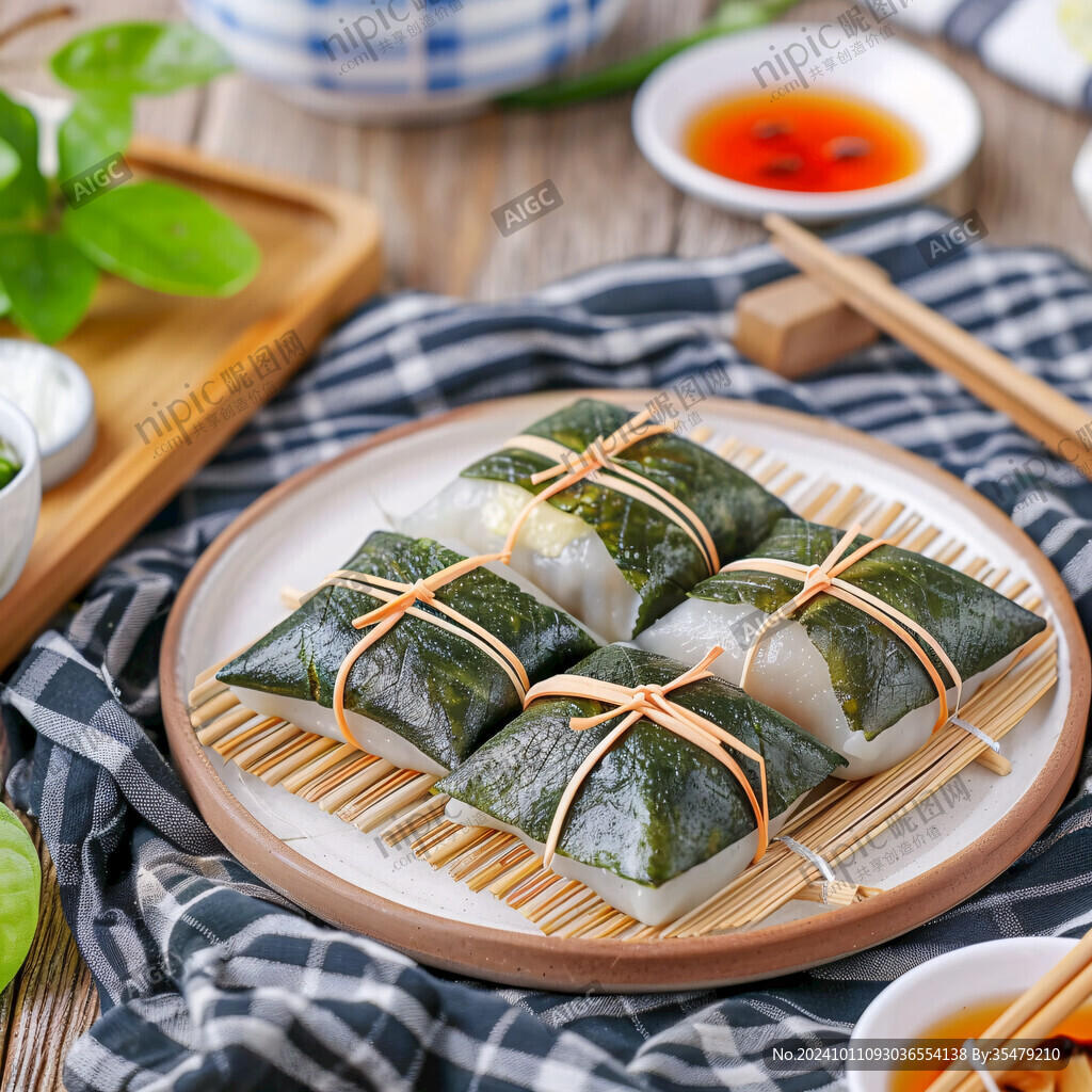 小吃糕點竹葉粑