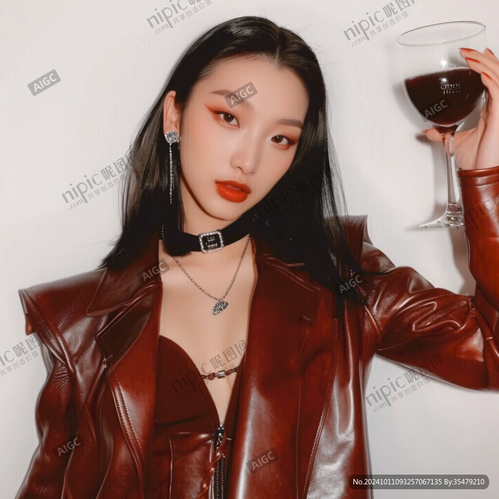 ins復(fù)古紅黑金