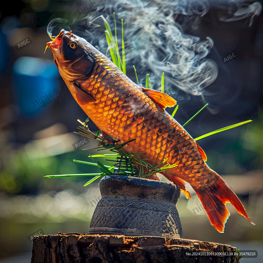 噴水的鯉魚(yú)